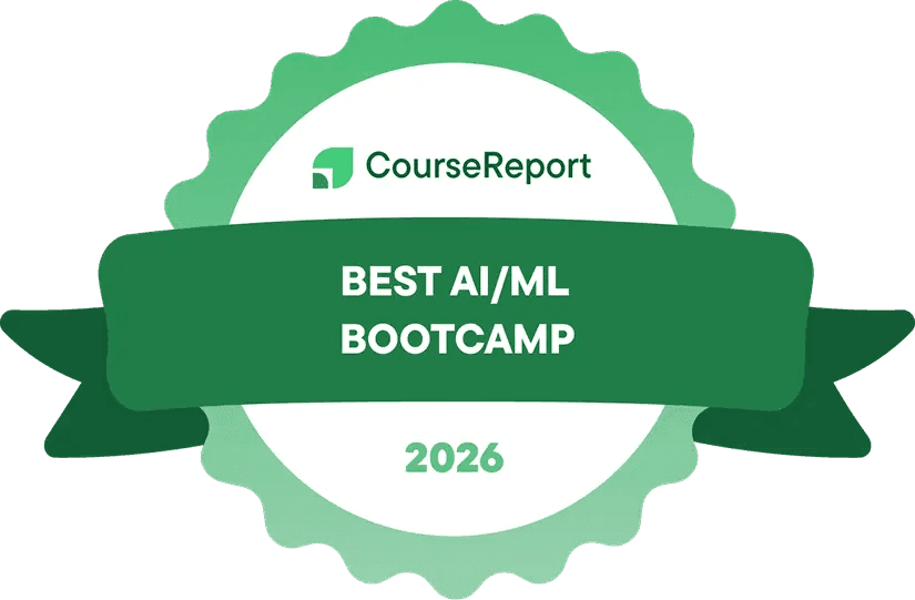 Course Report badge: Best AI/ML Bootcamp 2026